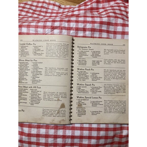 Vintage Watkins Cook Book 1938 J R Watkins Co Spiral Bound Cookbook Winona MINN - Picture 11 of 12